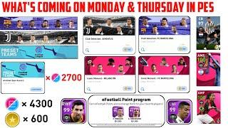 MONDAY AND THURSDAY CONFIRMED ALL REWARDS AND EVENTS | PES 2021 MOBILE