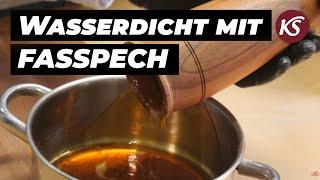 Fasspech Anwendung - Gefäße dicht machen mit dem KS Fasspech