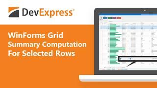 WinForms Grid: Summary Computations For Selected Rows