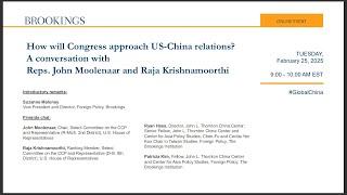 How Will Congress Approach US-China Relations?