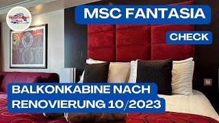 MSC Fantasia - Balkonkabine Fantastica - nach Renovierung 2023