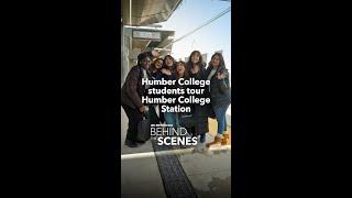 Humber Polytechnic students tour Humber College station