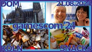 Auf zurGAMESCOM 2024 - VLog -  Sightseeing, Kölner Dom️, Snacks, Anreise, Hotel (21.08.2024)