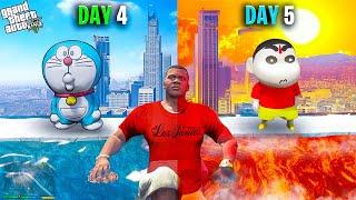 GTA V : Franklin Surviving The Hottest Day Of Los Santos With Shinchan In GTA 5 Telugu | #gta5