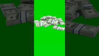 Dollar  Stack falling animation green screen video #dollar #falling #greenscreen  #chromakey#shorts