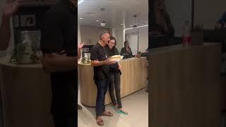Yaakov, Noa Argamani’s father, celebrating his birthday with his daughter, hours after her release.