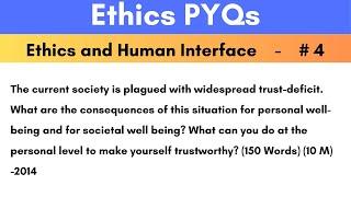 Can You REALLY Trust Anyone? PYQ for UPSC Ethics GS4 2025 Strategies Revealed!