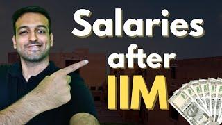 In hand salaries after MBA from IIMs