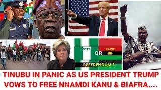 Tension In Aso Rock As Donald Trump Vows To Free Nnamdi Kanu & Biafra, Appoint IPOB Lobbyist In Govt