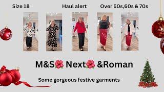 M&S ,Next and Roman  plus size Christmas clothing haul links in description box