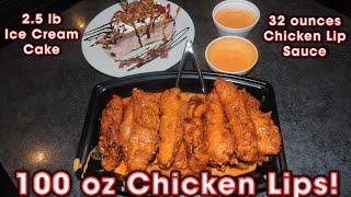 BUFFALO CHICKEN LIPS EATING CHALLENGE!!