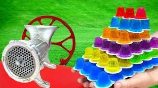 Experiment grinder vs M&M ICECREAM vs Watermelon vs Jelly | Crushing Crunchy & Soft Things by GRANDE