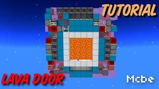 MCBE Simple Smallest 4x4 Lava Door Tutorial