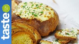 Cheese and bacon cob loaf | taste.com.au