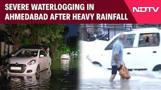 Ahmedabad Rain Today | Severe Waterlogging In Ahmedabad After Heavy Rainfall, IMD Issues Alert