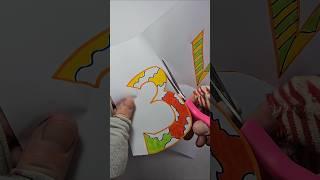 Perfect Number Thirty-Four Cut ️ #papercraft #diy #artandcraft