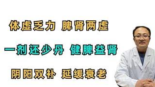 体倦乏力，脾肾两虚？一剂还少丹健脾益肾、阴阳双补，延缓衰老