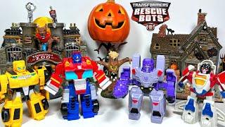 Transformers Rescue Bots Magic Halloween Special! Spooky skits with Transformers toys!