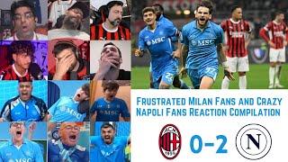 Frustrated MILAN Fans and Crazy NAPOLI Fans Reacts to MILAN 0-2 NAPOLI | Serie A GW10 | 30-10-2024