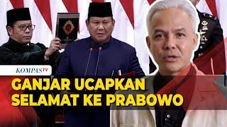 Ucapan Selamat Ganjar Pranowo untuk Prabowo Subianto