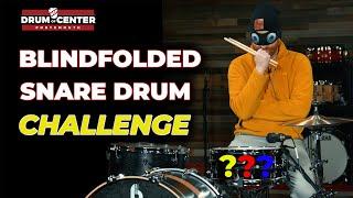 DCP Staff Blindfolded Snare Drum Challenge!