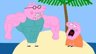 Castaway- Peppa Funny Animation