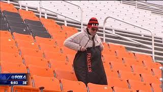 Aledo soccer teams see snow during games