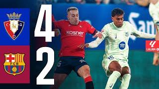 OSASUNA 4 vs 2 FC BARCELONA | LALIGA 2024/25 MD08