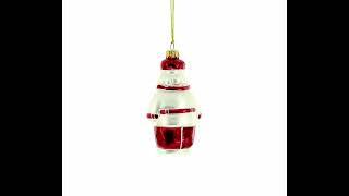 Santa the Cook Glass Christmas Ornament (AA-105)