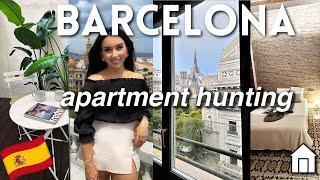 apartment hunting in BARCELONA, spain! 4 apartments with prices