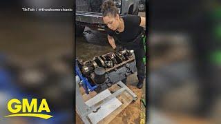 How social media helped fuel a female mechanic's business