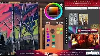 SketchClub JR ART LAB -: Aurora / Northern Lights  (Realistic Paint Studio)