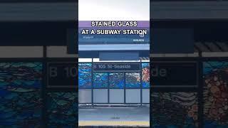 Subway station by the beach in NYC | HAVA MEDIA #stainedglass #subwaystation #nycsubway #short