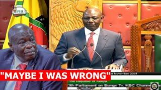 Finally Ruto apologizes after impeaching Gachagua, delivers power state of Nation address!