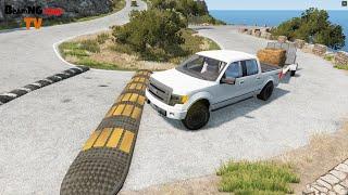 Cars vs Massive Speed Bumps #6 - BeamNG.drive | BeamNG-Cars TV