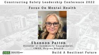 SCSA Constructing Safety Leadership Conference - Focus On Mental Health Shannon Patton