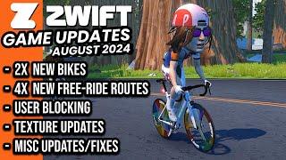 ZWIFT Updates August '24 - New Bikes // New Routes // User Blocking