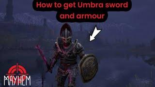 Oblivion How to get umbra sword and Armour