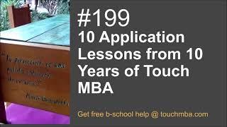 10 Application Lessons from 10 Years of Touch MBA