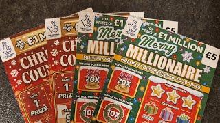 £20 Mix of UK Allwyn National Lottery Christmas Scratch Cards