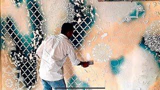 Wall Painting Design Ideas Normal Texture Art Work Design DIY Wall Artist ‍