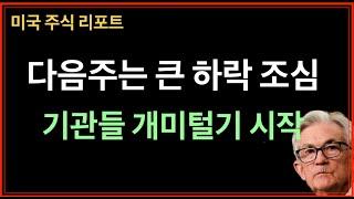 다음주 조심해야 된다 - 기관들 개미털기 시작 - CPI 발표, 금리 우려에 의한 변동성 - 미국주식, 테슬라, 엔비디아, 아이온큐