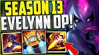 HOW TO PLAY EVELYNN JUNGLE & CARRY FOR BEGINNERS + BEST BUILD/RUNES SEASON 13 - League of Legends