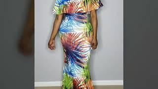 A' La' Posh Clothing - Carolyne Multi Color Off The Shoulder Bodycon Silhouette Dress