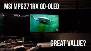 MSI MPG 271QRX QD-OLED review Great Value?