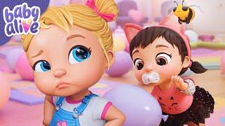 Os bebês fazem uma festa com balões  Episódio Baby Alive NOVO |