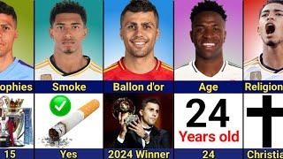 Comparison: Rodri vs Vinicius vs Bellingham | Top 3 Ballon d'Or 2024.