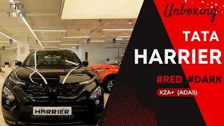 Delivery & Unboxing the All-New Tata Harrier: Red Dark 2023 - ADAS | First Impressions | SUV