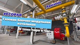 Блочно-модульная газовая паровая котельная 15000 кг пара в час в Армавире