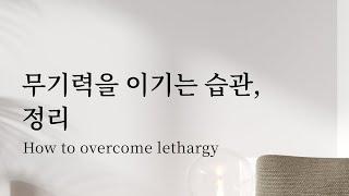  정리의 본질은 ‘완벽함’이 아닌 ‘매일 쉽게’ 하는 것: 무기력을 이기는 습관, 정리 + 잡담(인생이 재미없게 느껴질 때) | 미니멀라이프 버리기 책추천
